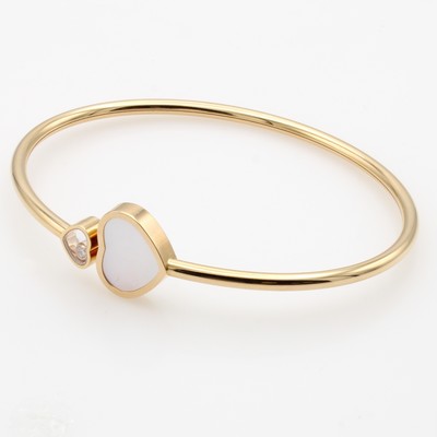 27129905a - Chopard Armspange Happy Hearts mit Brillant, RoséG 750/000, rosafarb. Steineinlage, ...