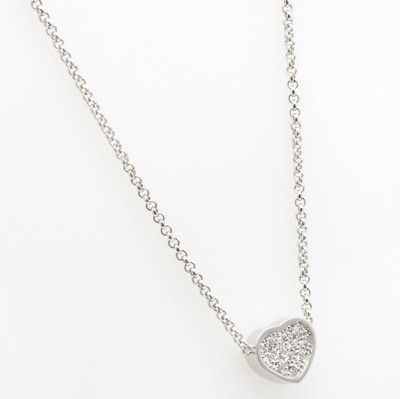 27129920a - Chopard Collier Happy Hearts mit Brillanten, WG 750/000, 11 Brill. zus. ca. 0.12 ct ...