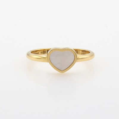 Image Chopard Ring My Happy Hearts mit Perlmutt, RoséG 750/000, RW ca. 55, orig. Etui u. ...
