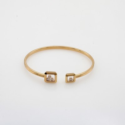 Image Chopard Armreif Happy Diamonds mit Brillanten, RoséG 750/000, Gr. M, 4 Brill. zus. ca. ...