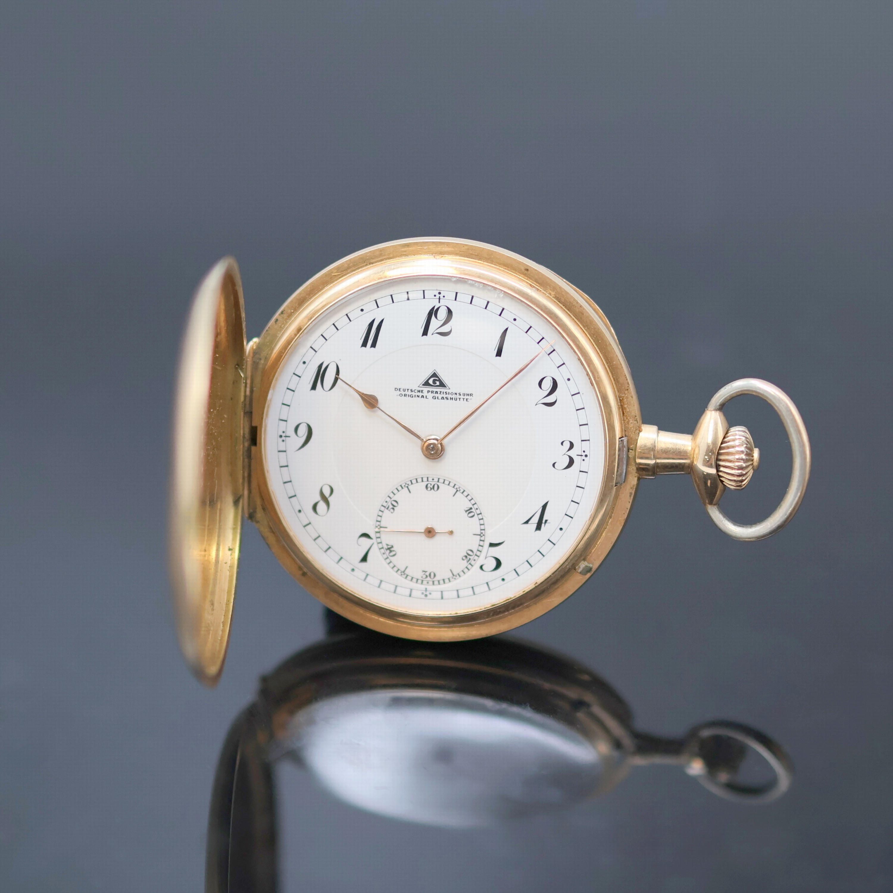 Image 27130005 - Deutsche Präzisionsuhr ´Original Glashütte´ Herrensavonette in GG 585/000, Deutschland ...