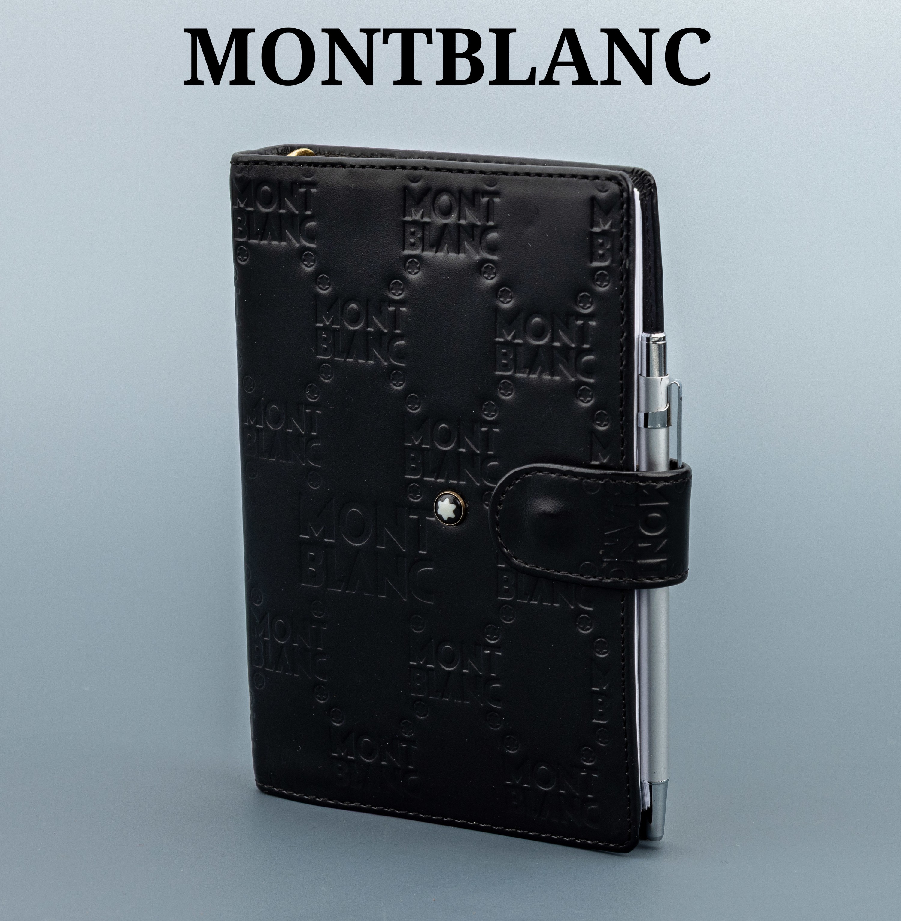 Image 27130023 - MONTBLANC Organizer, schwarzes Kunstleder mit mehrfacher MONTBLANC Prägung, innen ...