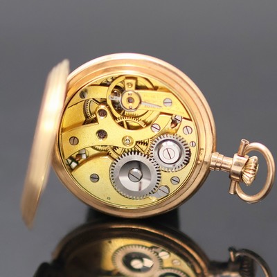 27130007e - Damensavonette in RG 585/000, Schweiz um 1910, strahlen-guill. Louis XVI 2-Deckel ...