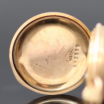 27130007f - Damensavonette in RG 585/000, Schweiz um 1910, strahlen-guill. Louis XVI 2-Deckel ...