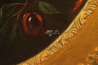 27130053a - G. Macola, italienischer Künstler des 20.Jh. , ´Natura Morta´ so auf rückseitigem ...