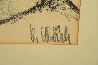 27130056a - Christel Abresch, 1931-2011 Neustadt an der Weinstraße, Bleistiftzeichnung, Bildnis ...