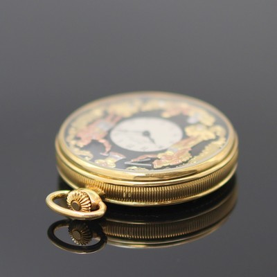 27130079d - IWC / Déesse Taschenuhr mit Figurenautomat und 5-Minuten-Repetition in GG 750/000, ...
