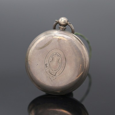 27130106a - MARINE DECIMAL Chronograph schwere Sterlingsilber Taschenuhr mit Zentralsekunde, England ...