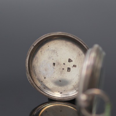 27130106b - MARINE DECIMAL Chronograph schwere Sterlingsilber Taschenuhr mit Zentralsekunde, England ...