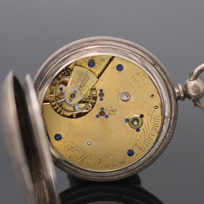 27130106e - MARINE DECIMAL Chronograph schwere Sterlingsilber Taschenuhr mit Zentralsekunde, England ...