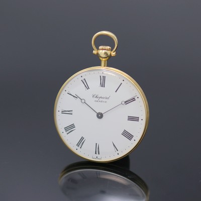 Image CHOPARD Frackuhr Referenz 3004 in GG 750/000, Schweiz um 1985, Handaufzug, glattes 3-tlg. ...
