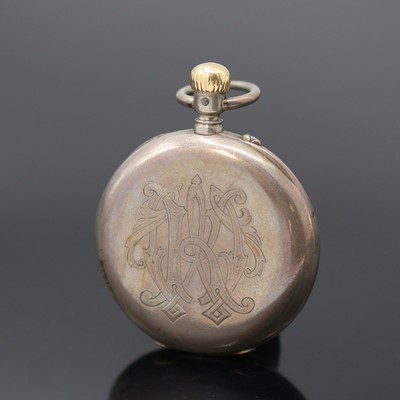 27130109a - A. LANGE & SÖHNE Herrentaschenuhr in Silber, Deutschland um 1880, glattes Geh. m. ...