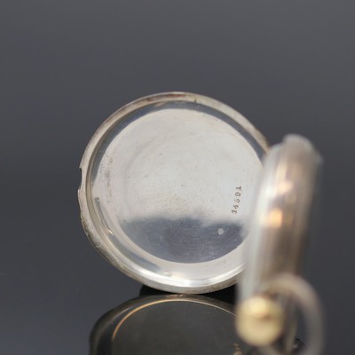 27130109b - A. LANGE & SÖHNE Herrentaschenuhr in Silber, Deutschland um 1880, glattes Geh. m. ...