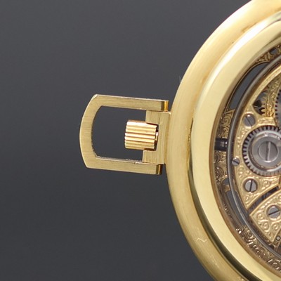 27130111e - COMOR feine und seltene, skelettierte Taschenuhr m. ewigem Kalender und Minutenrepetition ...