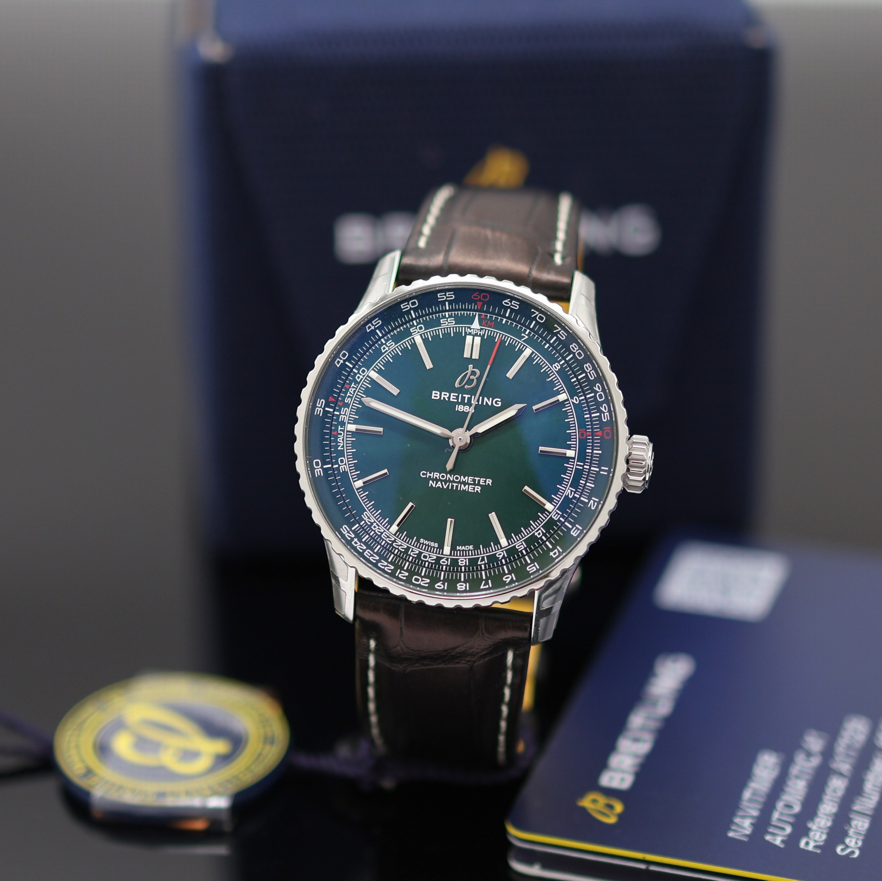 Image 27130257 - BREITLING Navitimer 41 Chronometer ungetragene Herrenarmbanduhr Referenz A17329, ...