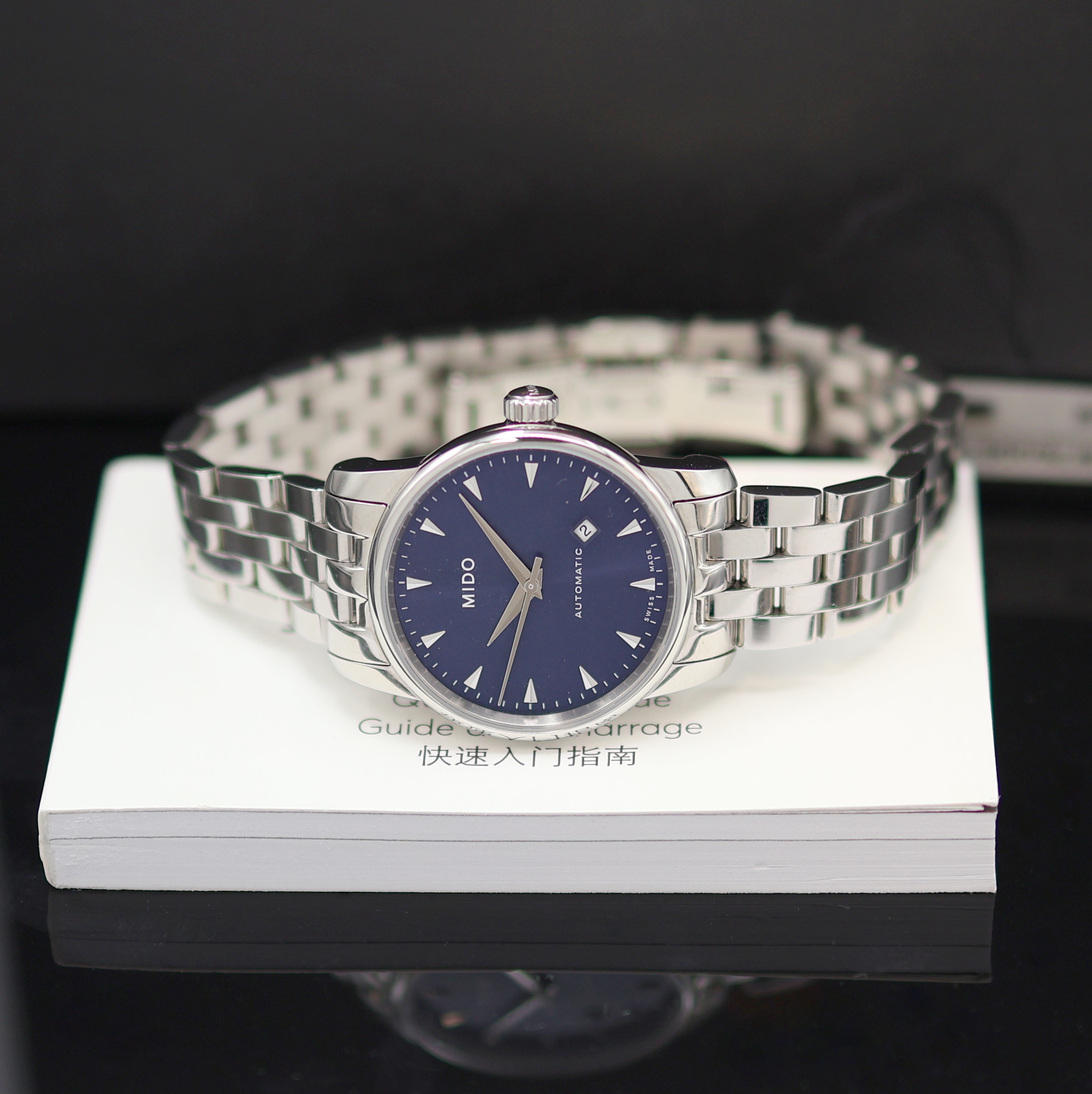 Image 27130265 - MIDO Baroncelli Midnight Blue Lady ungetragene Damenarmbanduhr Referenz M7600.4.15.1, ...