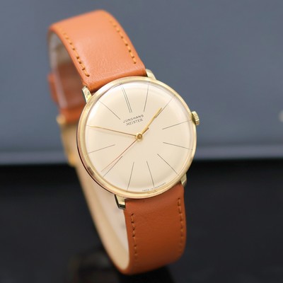 27130267b - JUNGHANS Meister Herrenarmbanduhr, Deutschland um 1964, Handaufzug, verg. Metallgeh., ...