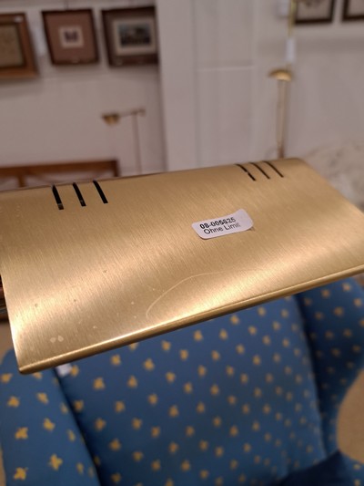 27130278a - Stehlampe, 80er Jahre, eine Brennstelle, aus Messing, mit schwenkbarer Lampe Funktion ...