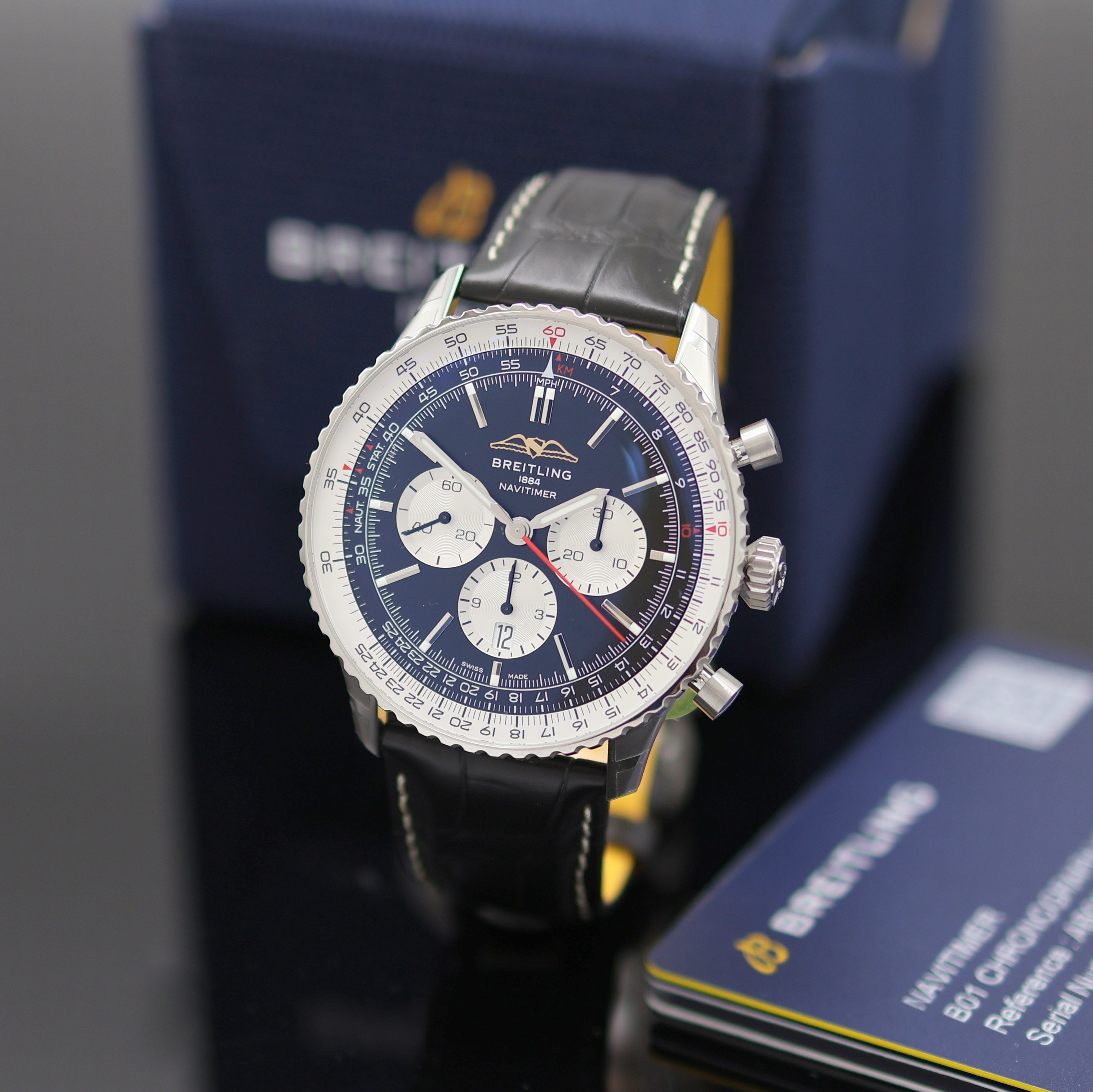 Image 27130306 - BREITLING Navitimer B01 Chronometer ungetragener Armbandchronograph Referenz AB0137, ...