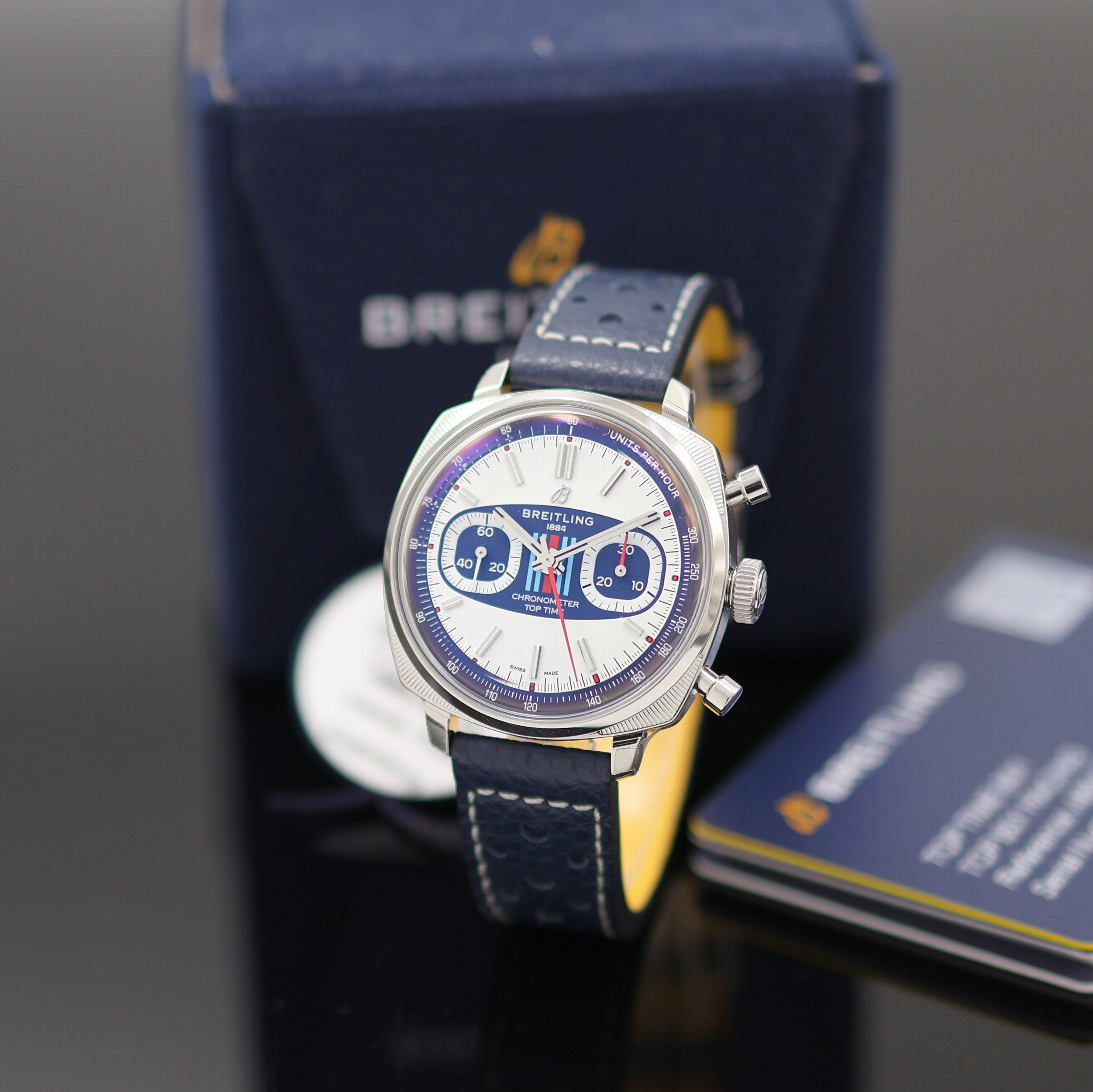 Image 27130319 - BREITLING Top Time B01 Martini Racing Chronometer auf 750 Stück limitierter ungetragener ...