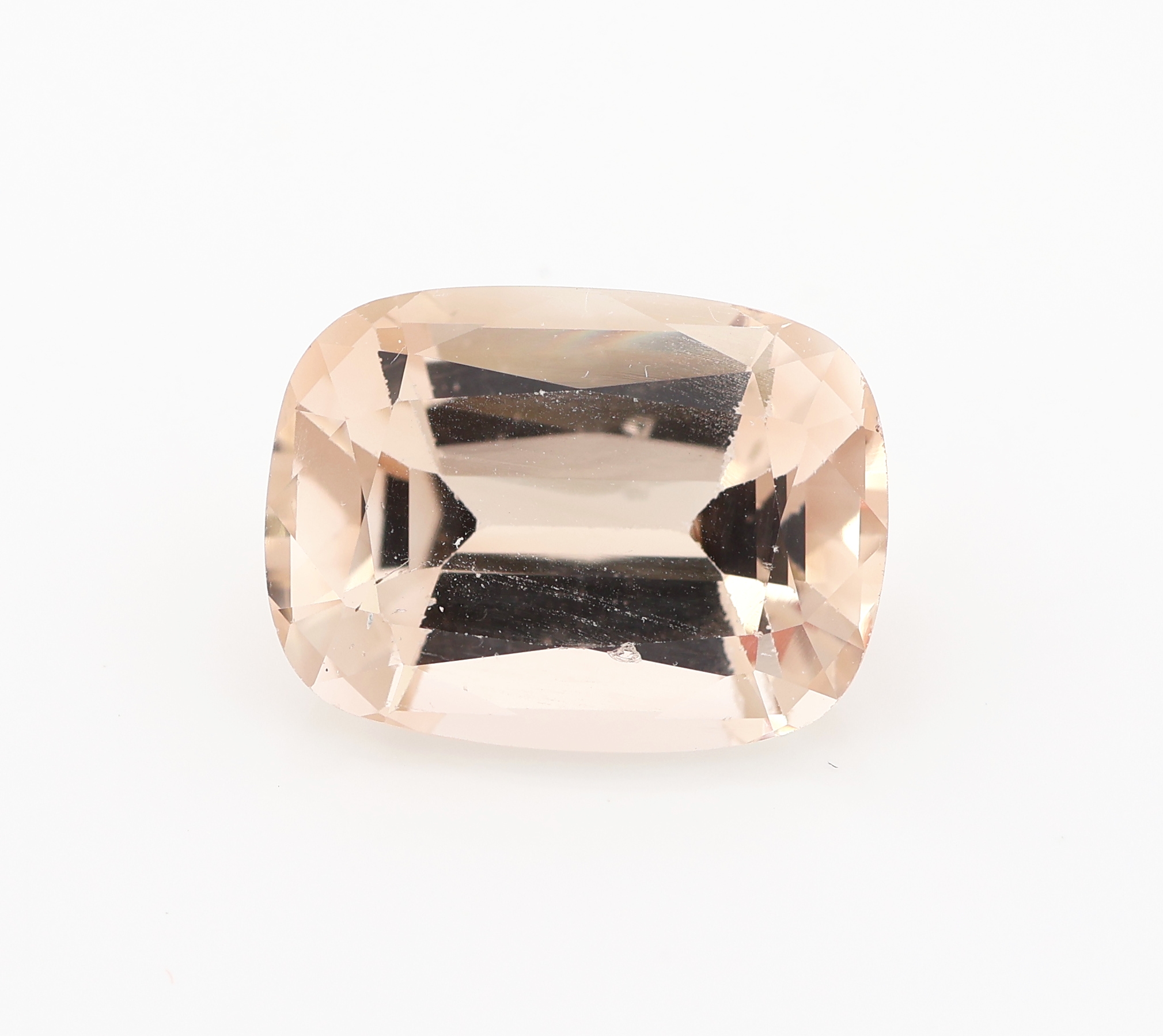 Image 27130352 - Loser Topas, 15.77 ct, pinkish orange, modifizierter Brillantschliff, 16.94 x 12.61 x8.71 ...