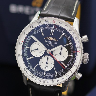 27130306a - BREITLING Navitimer B01 Chronometer ungetragener Armbandchronograph Referenz AB0137, ...