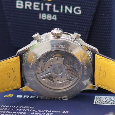 27130306d - BREITLING Navitimer B01 Chronometer ungetragener Armbandchronograph Referenz AB0137, ...