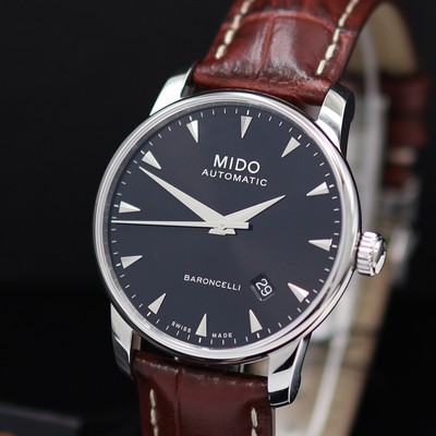 27130322a - MIDO Baroncelli ungetragene Herrenarmbanduhr Referenz M8600.4.18.8, Automatik, ...