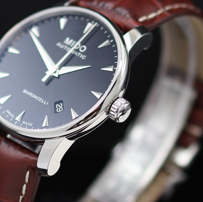 27130322b - MIDO Baroncelli ungetragene Herrenarmbanduhr Referenz M8600.4.18.8, Automatik, ...