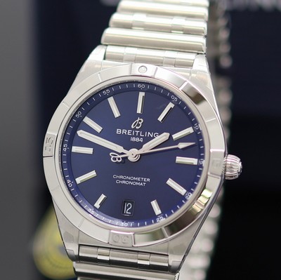 27130324a - BREITLING Chronomat Chronometer ungetragene Armbanduhr Referenz A10380, Automatik, ...