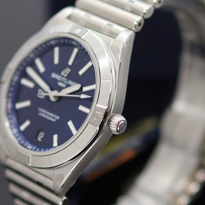 27130324b - BREITLING Chronomat Chronometer ungetragene Armbanduhr Referenz A10380, Automatik, ...