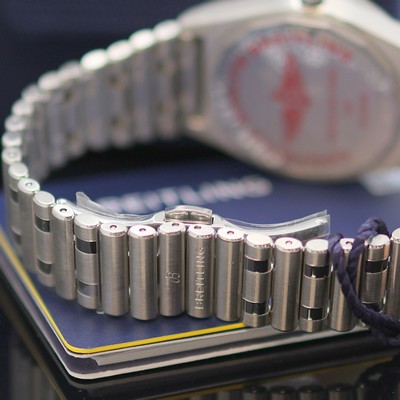27130324c - BREITLING Chronomat Chronometer ungetragene Armbanduhr Referenz A10380, Automatik, ...