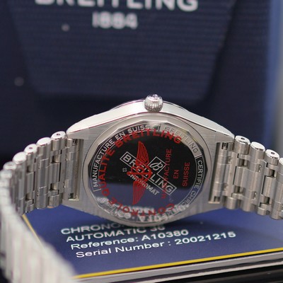 27130324e - BREITLING Chronomat Chronometer ungetragene Armbanduhr Referenz A10380, Automatik, ...
