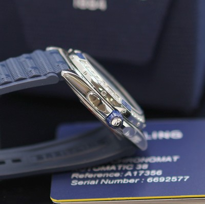 27130339c - BREITLING Super Chronomat Chronometer ungetragene Armbanduhr Referenz A17356, Automatik, ...