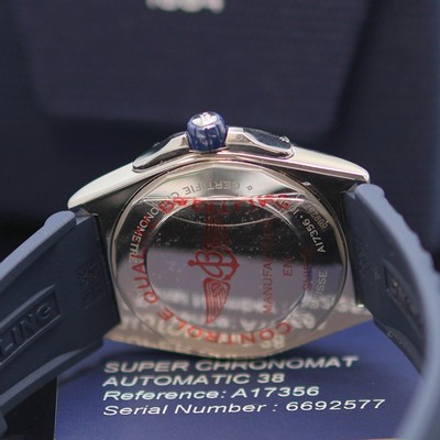 27130339d - BREITLING Super Chronomat Chronometer ungetragene Armbanduhr Referenz A17356, Automatik, ...