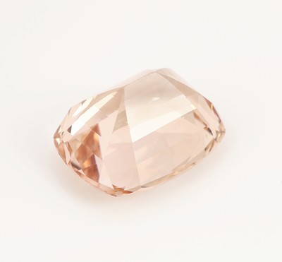 27130353a - Loose topaz , 45.023 ct, pinkish orange, Cushion Cut, approx. 22.54 x 18.35 x 13.14 ...