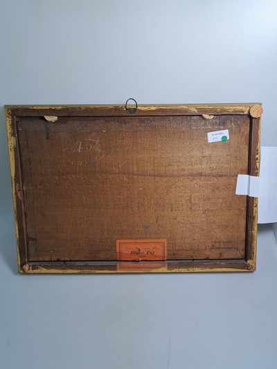 27130385g - Unbekannter Künstler des 18.Jh., Flusslandschaft mit Figurenstaffage und der Kulisse ...