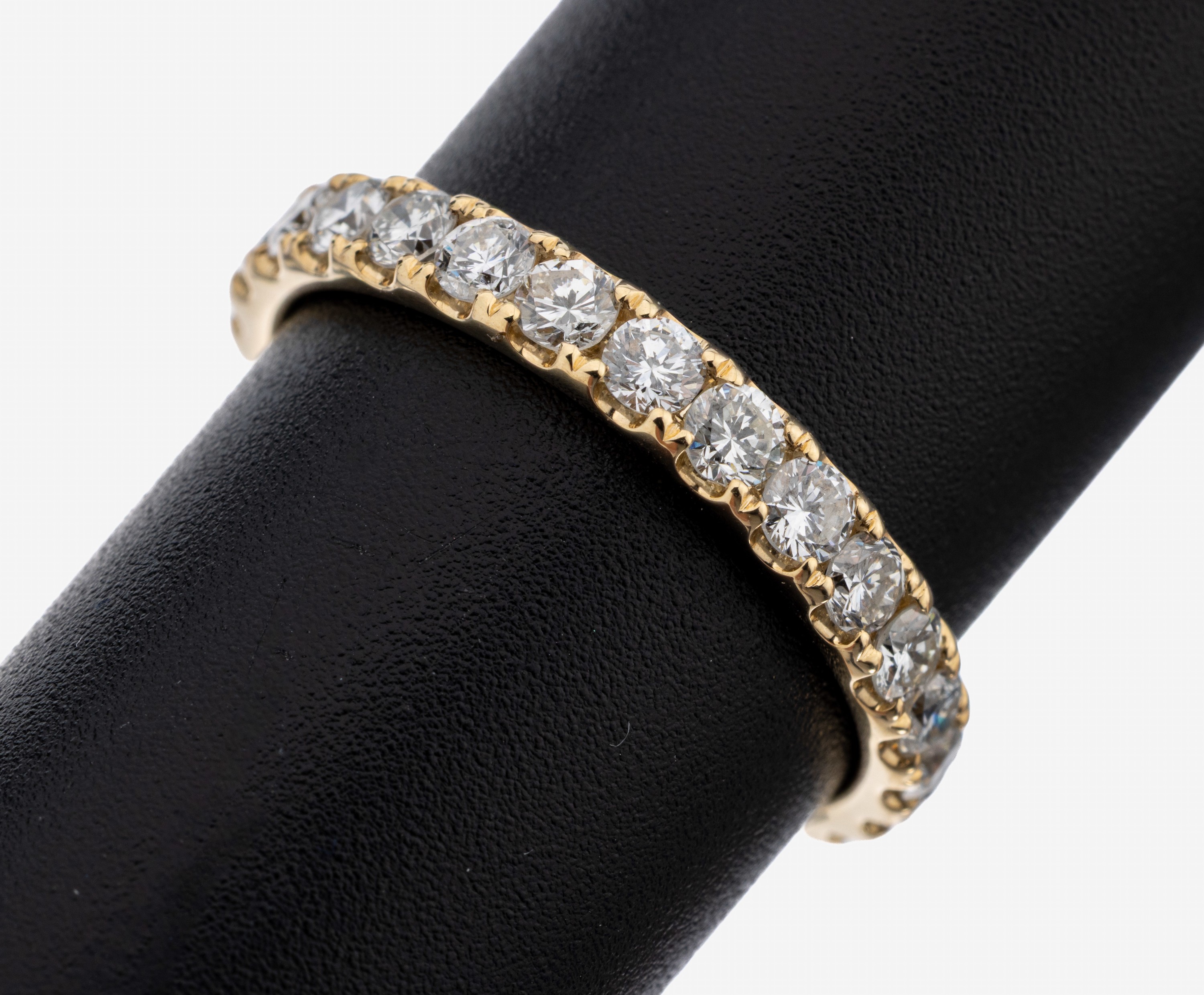 Image 27130433 - 14 kt gold brilliant-memoryring , YG 585/000, 26 brilliants total approx. 1.47 ct ...