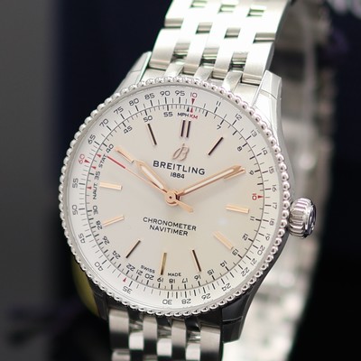 27130441a - BREITLING Navitimer Chronometer ungetragene Armbanduhr Referenz A17327, Automatik, ...
