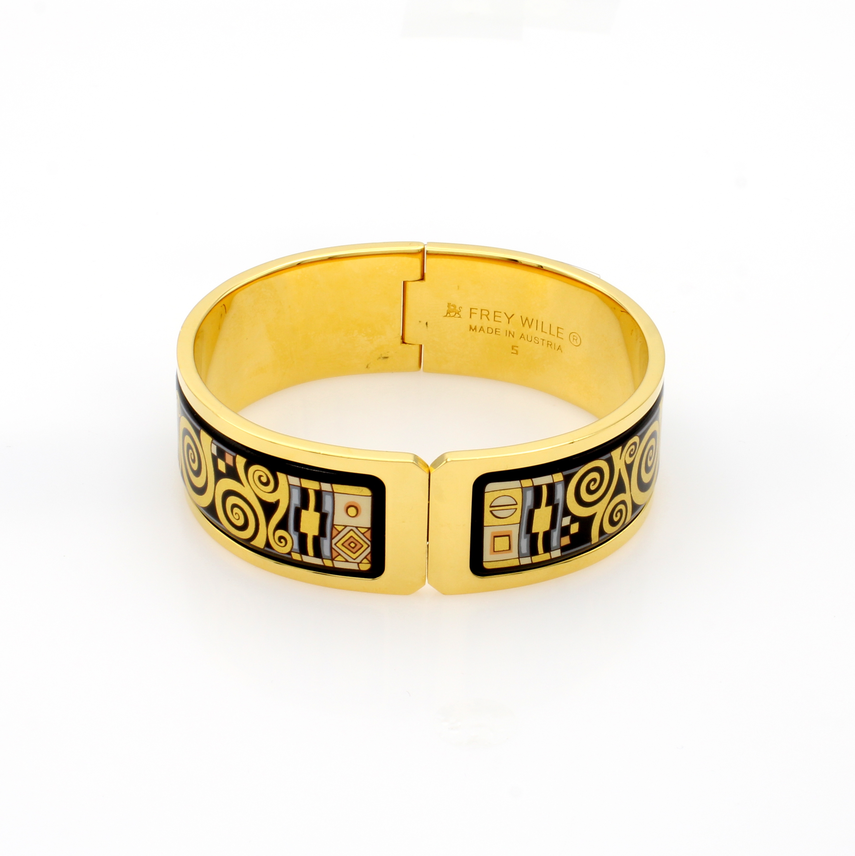 Image 27130529 - Frey Wille Armreif Regina, Metall verg., ´Hommage à Klimt - Adele Bloch-Bauer´, m. ...