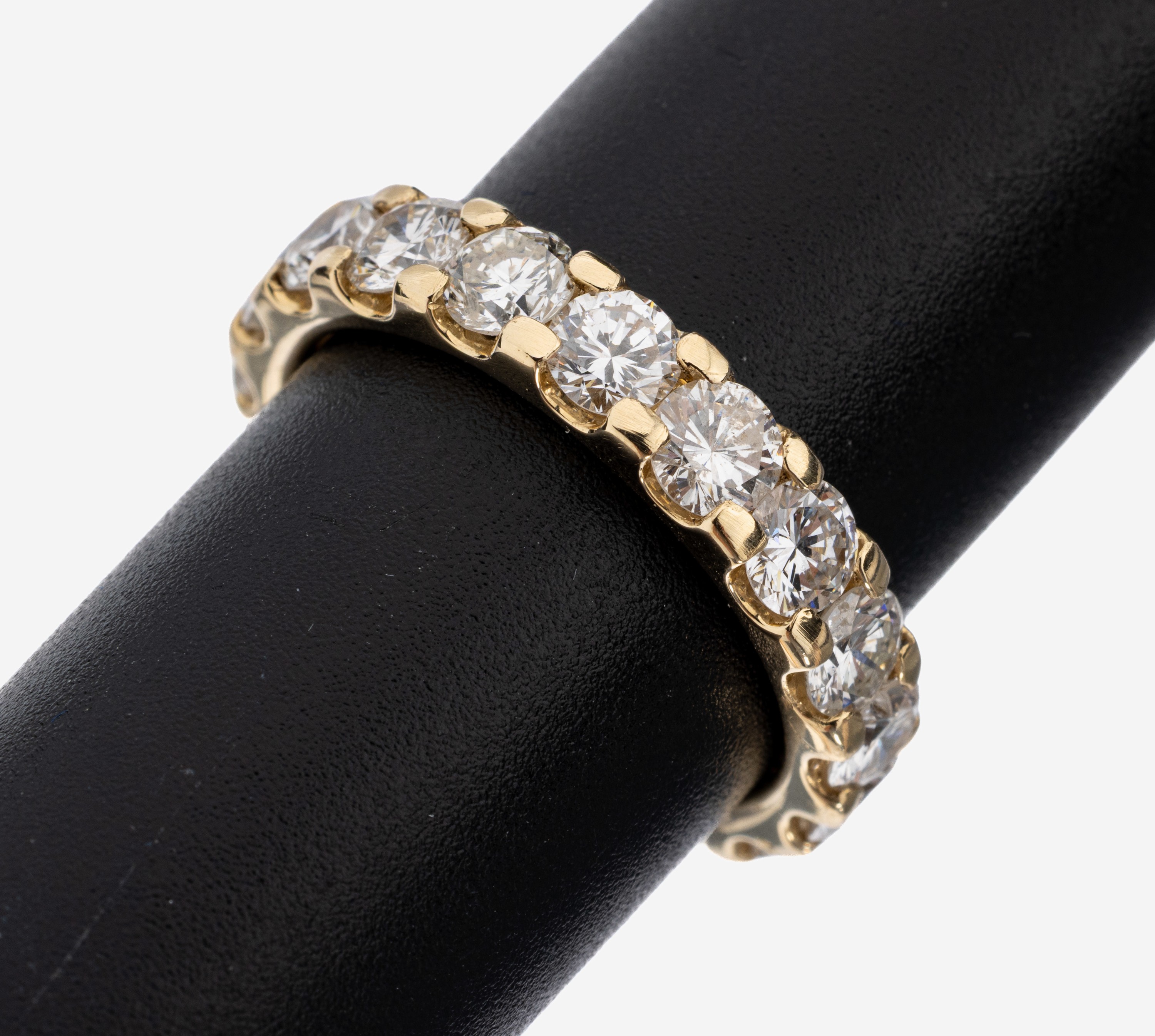 Image 27130562 - 14 kt Gold Brillant-Memoryring, GG 585/000,18 Brillanten zus. ca. 4.30 ct Weiß- ...