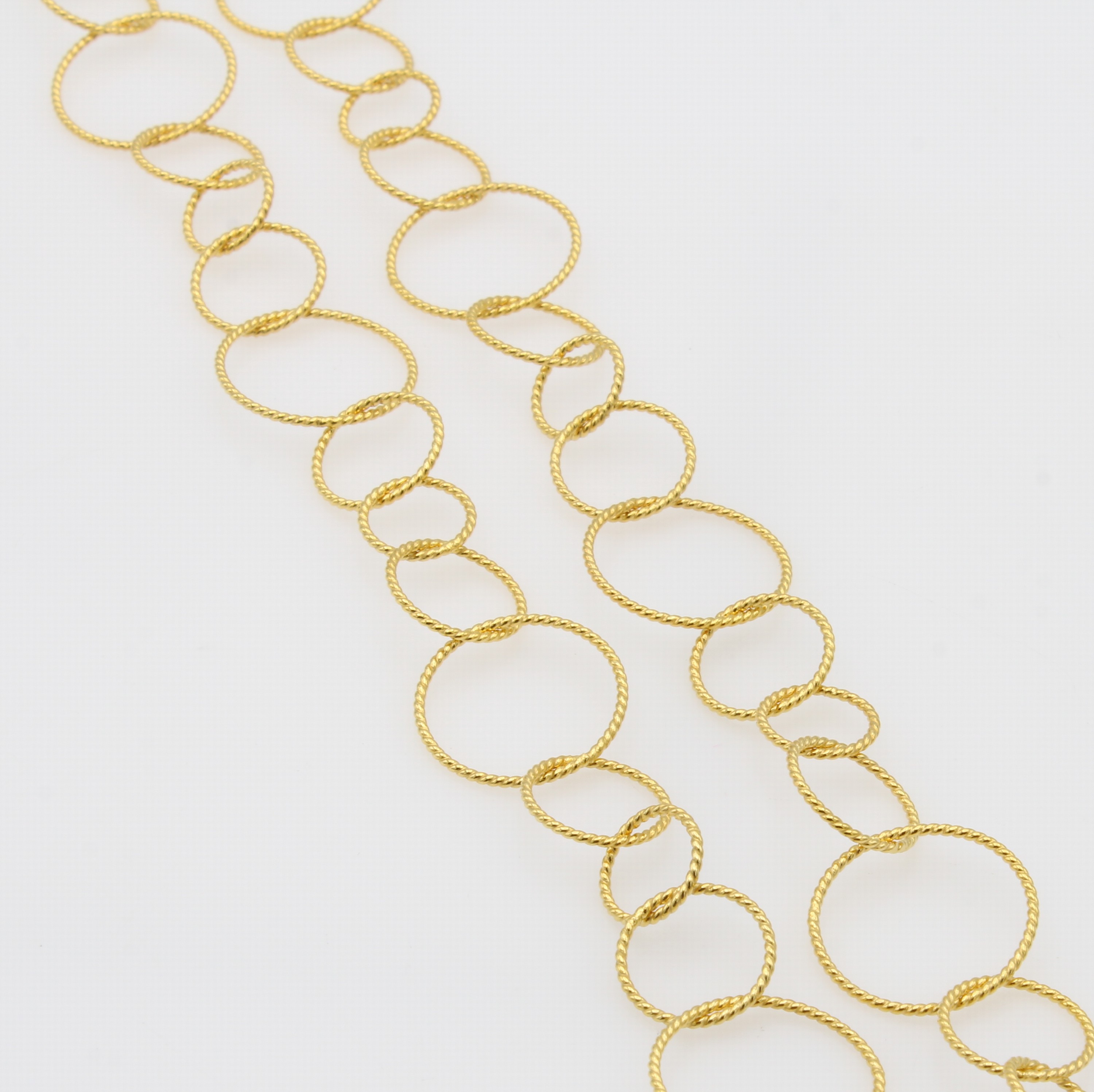Image 27130568 - Frey Wille Ringkette, Metall verg., Kordel- band-Muster, L. ca. 78 cm, mit Etui