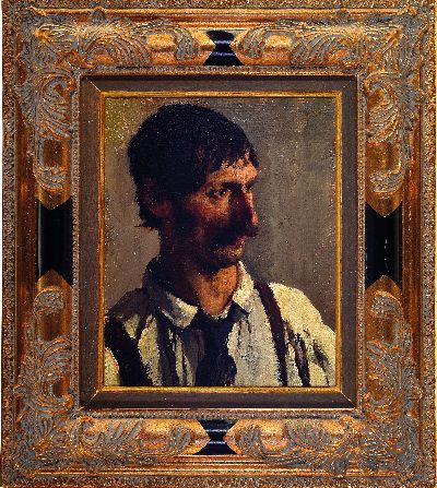27130576k - Unknown artist from the Munich School, late 19th century, character portrait of a farmer, ...