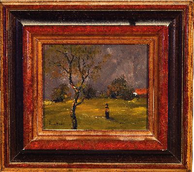 27130581k - Karl Kuntner, Künstler der Mitte des 20.Jh., Herbstlandschaft, signiert, Öl/Holz, ...