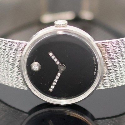 27130583a - MOVADO Damenarmbanduhr Museumswatch in WG 750/000, Handaufzug, Schweiz um 1970, ...