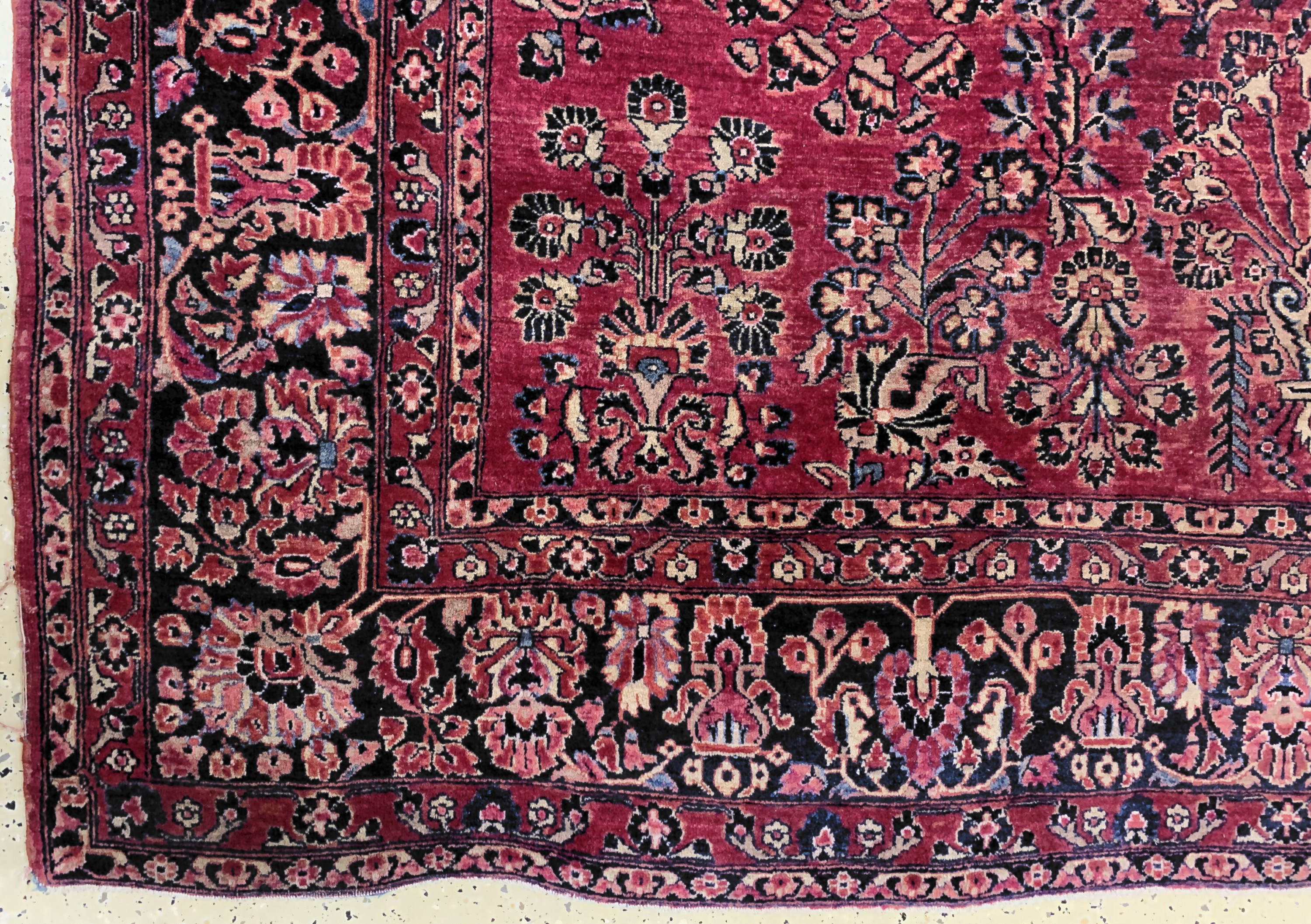 Detail b: Us Re-Import Sarogh antik, Persien, um 1900, Wolle auf Baumwolle, ca. 355 x 275 cm, EHZ: 3