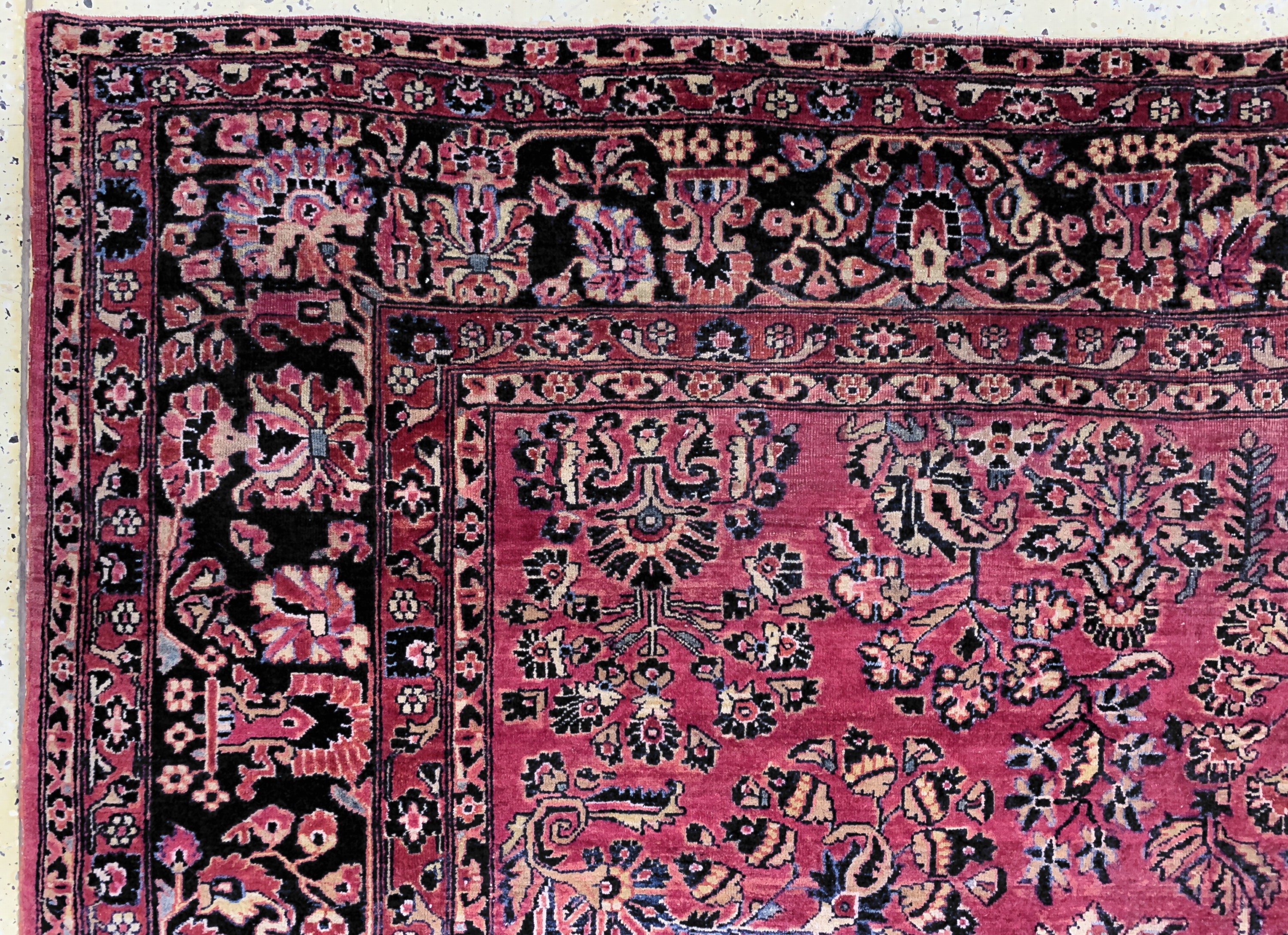 Detail g: Us Re-Import Sarogh antik, Persien, um 1900, Wolle auf Baumwolle, ca. 355 x 275 cm, EHZ: 3