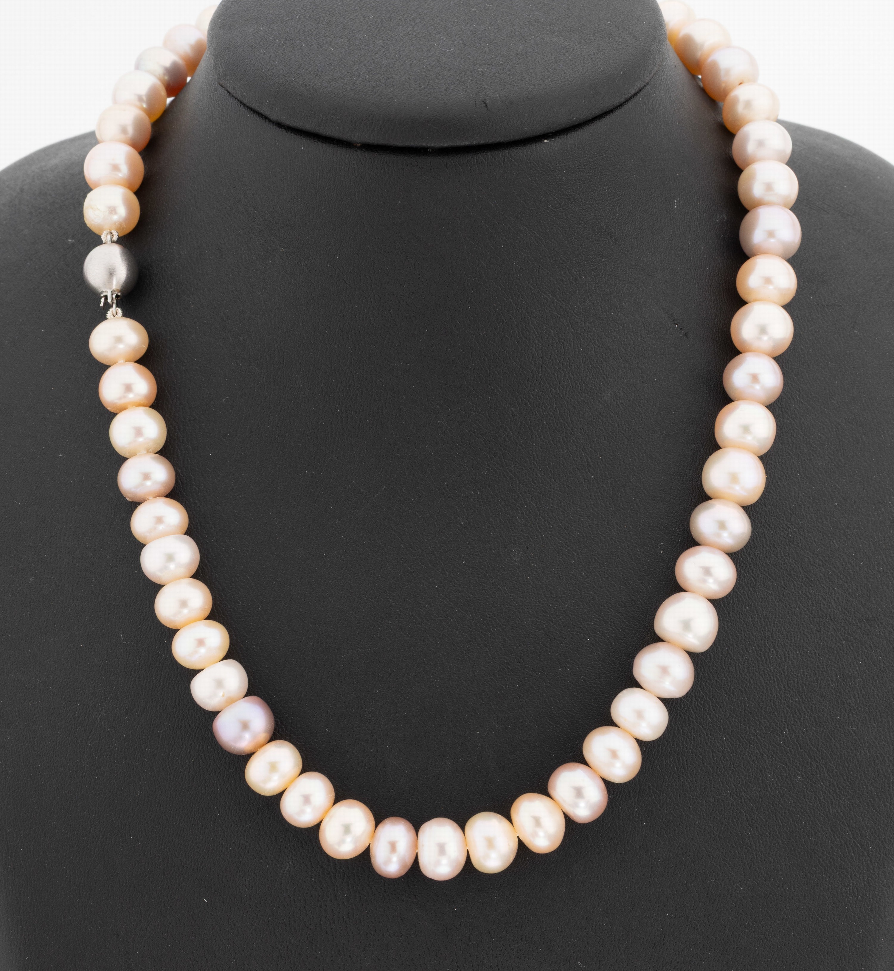 Image 27130639 - Perl-Collier mit 14 kt Gold Schließe, WG 585/000, Süßwasserzuchtperlen in versch. ...