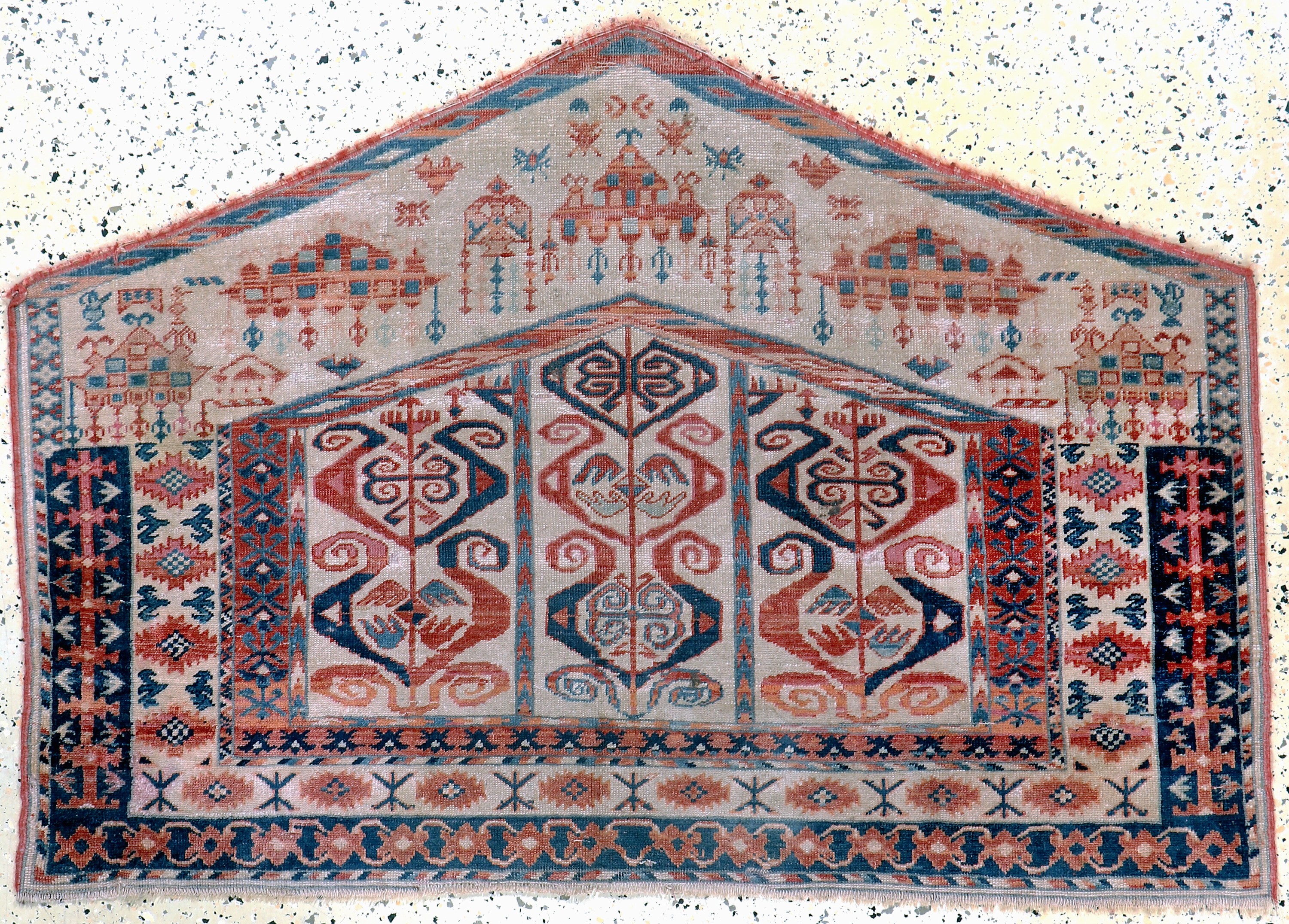 Image 27130654 - Asmalyk, Turkmenistan, Mitte 20.Jhd, Wolle auf Wolle, ca. 130 x 90 cm, EHZ: 2-3 ...