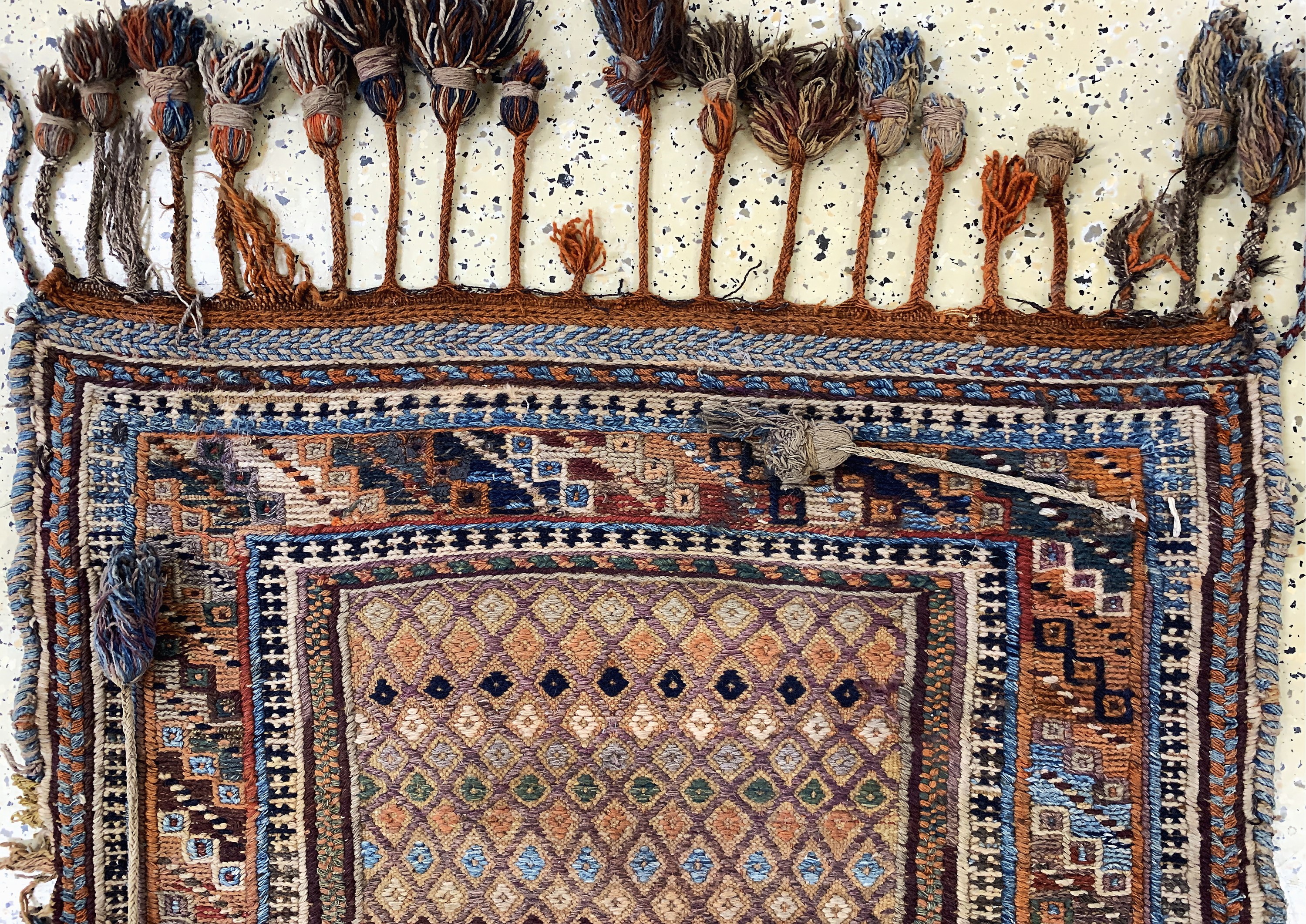 Detail a: Rukorsi antik, Persien, um 1900, Wolle auf Wolle, ca. 100 x 89 cm, EHZ: 2